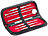 PEARL 8-teiliges Mitesser-Entferner-Set mit Spiegel, Pinzette und Tasche PEARL 