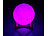 Lunartec Deko-Mond-Leuchte mit LED, Touch-/Fernbedienung, Akku, 16 Farben,Ø15cm Lunartec
