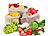 Rosenstein & Söhne 6er-Set Obst- und Gemüsebeutel, 100 % Baumwolle, 3 verschiedene Größen Rosenstein & Söhne Umweltfreundliche Obst- und Gemüsebeutel aus Baumwolle