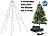 Lunartec Weihnachtsbaum-Überwurf-Lichterkette mit 6 Girlanden & 240 LEDs, IP44 Lunartec Außen Weihnachtsbaum-Überwurf-Lichterketten