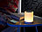 Lunartec 2in1-Lautsprecher, Bluetooth, Akku, LED-Tischleuchte 6 Watt, 160 Lumen Lunartec Lautsprecher mit LED-Leuchten und Bluetooth