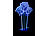 Lunartec 3D-Hologramm-Lampe mit Leuchtmotiv "Rosen", 7-farbig Lunartec Mehrfarbige LED-Dekoleuchten mit auswechselbaren Motiven