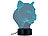 Lunartec 3D-Hologramm-Lampe mit Leuchtmotiv "Leopard", 7-farbig Lunartec Mehrfarbige LED-Dekoleuchten mit auswechselbaren Motiven
