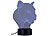 Lunartec 3D-Hologramm-Lampe mit Leuchtmotiv "Leopard", 7-farbig Lunartec 