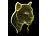 Lunartec 3D-Leuchtmotiv "Leopard" für Deko-LED-Lichtsockel LS-7.3D Lunartec Mehrfarbige LED-Dekoleuchten mit auswechselbaren Motiven