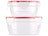 Rosenstein & Söhne 8 Frischhaltedosen-Set mit Clip-Deckel, BPA-frei Rosenstein & Söhne Kunststoff-Frischhaltedosen-Sets, mikrowellengeeignet