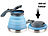Wasserkocher faltbar: Rosenstein & Söhne Faltbarer Silikon-Camping-Wasserkessel mit Edelstahlboden; 800 ml