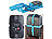 PEARL Kreuz-Koffergurt mit TSA-zertifiziertem Zahlenschloss, 5 x 400 cm PEARL Kreuz-Koffergurte mit TSA-Zahlen-Schlösser