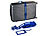 PEARL Stabiler Gepäck- und Koffergurt (5 x 200 cm) mit Kofferanhänger PEARL Koffergurte mit Kofferanhängern