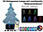 Lunartec 3D-Hologramm-Lampe mit Leuchtmotiv "Weihnachtsbaum", 7-farbig Lunartec Mehrfarbige LED-Dekoleuchten mit auswechselbaren Motiven