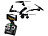 Simulus Faltbarer WiFi-FPV-Quadrocopter mit HD-Cam, 2,4-GHz-Fernsteuerung, App Simulus Faltbarer WiFi-Quadrocopter mit HD-Kameras