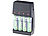 revolt 2in1-Ladegerät für NiMH-/NiCd-Akkus & Alkaline-Batterien, Typ AA & AAA revolt 2in1-Akku- und Batterie-Ladegeräte