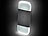 Luminea Design-LED-Wandlicht, Bewegungs-/Dämmerungssensor,40 lm, IP44, 3er-Set Luminea LED-Wandlichter mit Bewegungs- und Lichtsensoren