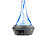 Carlo Milano Aroma-Diffusor aus mundgeblasenem Glas, mit Farb-LED, 120 ml Carlo Milano Ultraschall-Luftbefeuchter mit Aroma-Diffusoren und LEDs