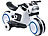 Playtastic Futuristisches Elektro-Kindermotorrad mit LED, MP3 (Versandrückläufer) Playtastic Kindermotorräder mit MP3-Playern