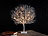 Lunartec Moderner Lichterbaum mit 25 warmweißen LEDs, 50 cm, weiß Lunartec 