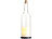 Lunartec Deko-Glasflasche mit LED-Kerze und beweglicher Flamme, Timer Lunartec Deko-Glasflaschen mit LED-Echtwachskerzen