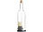 Lunartec Deko-Glasflasche mit LED-Kerze, bewegliche Flamme, Schneeflocken-Motiv Lunartec Winter-Deko-Glasflaschen mit LED-Echtwachskerzen