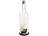 Lunartec Deko-Glasflasche mit LED-Kerze, bewegliche Flamme, Timer, Elch-Motiv Lunartec Winter-Deko-Glasflaschen mit LED-Echtwachskerzen