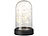 Lunartec Deko-Leuchte aus Echtglas mit 20 warmweißen LEDs, batteriebetrieben Lunartec LED-Glasglocken