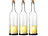 Lunartec 3er-Set Deko-Glasflasche mit LED-Kerze und beweglicher Flamme, Timer Lunartec