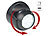 Luminea Kabelloser LED-Strahler, Bewegungssensor, 360° drehbar, 100 lm,schwarz Luminea