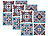 infactory Selbstklebende 3D-Mandala-Fliesenaufkleber, 25,5 x 25,5 cm, 3er-Set infactory Deko-Fliesenaufkleber
