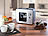 Rosenstein & Söhne Vollautomatische Design-Kaffeemaschine mit Bohnen-Mahlwerk, 800 Watt Rosenstein & Söhne Kaffeemaschinen mit Mahlwerk