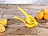 Rosenstein & Söhne Manuelle Zitrus- & Saftpresse aus Metall für Orangen, Ø 8,5 cm, gelb Rosenstein & Söhne Manuelle Zitruspressen