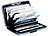 Xcase Edles RFID-Kartenetui aus Aluminium, Schutz für bis zu 6 Chip-Karten Xcase RFID-Kartenetuis
