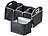 Kofferraumtasche: Lescars 2in1-Kofferraum-Organizer mit 3 Fächern und Kühltasche, faltbar