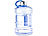 Speeron Auslaufsichere Trinkflasche mit Tragegriff, 2,3 l, BPA-frei, blau Speeron Sport-Trinkflaschen