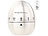 PEARL 2er-Set Kurzzeitmesser, Eieruhren aus Edelstahl, 60-Minuten-Timer PEARL Edelstahl-Eieruhren