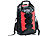 Semptec Urban Survival Technology Wasserdichter Trekking-Rucksack aus Lkw-Plane, 30 Liter, rot/schwarz Semptec Urban Survival Technology Rucksäcke aus Lkw-Plane