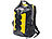 Semptec Urban Survival Technology Wasserdichter Trekking-Rucksack aus Lkw-Plane, 30 Liter, gelb/schwarz Semptec Urban Survival Technology Rucksäcke aus Lkw-Plane