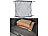 Kofferraumnetz: Lescars Universal-Kofferraum-Gepäcknetz, 70 x 70 cm, dehnbar auf 105 x 105 cm