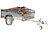 Lescars 4er-Set Anhänger-Gepäcknetze mit umlaufendem Gummiseil, 125 x 210 cm Lescars