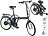 E Bikes: eRädle Klapp-Pedelec 20" mit bürstenlosem Motor, 24-V-Akku (4,4 Ah), 25 km/h
