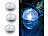 Lunartec 3er-Set Schwimmende LED-Solar-Kugelleuchten für Garten-Teich & Pool Lunartec Schwimmende Solar-LED-Leuchten