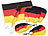 Fußball-Artikel: PEARL 6-teiliges Sport-Fan-Set "Deutschland" zur Kfz-Dekoration