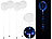 infactory 4er-Set Luftballons, Lichterkette, 40 Farb-LEDs, Ø 30 cm, transparent