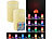 Lunartec 2 Echtwachskerzen mit Farbwechsel-LED & Laser-Projektor, Fernbedienung Lunartec LED-Echtwachskerzen mit Laser-Projektion, Farbwechsel, Timer und Fernbedienung