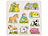 Playtastic 3er-Set bunte Kinder-Puzzles aus Holz: Buchstaben, Bauernhof & Verkehr Playtastic Lustige Holzpuzzles