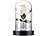 Lunartec Edle Kunst-Rose mit LED-Beleuchtung, Versandrückläufer Lunartec LED-beleuchtete Rosen, Real Touch, mit Glaskuppel
