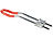 PEARL Extrastabiles Bügelschloss, 10 mm Stahl, verstellbare Länge bis 24 cm PEARL Fahrrad-Bügelschlösser
