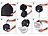 Lescars 4er-Set Universal-Sonnenschutzfolien für die Kfz-Scheibe Lescars Sonnenschutzfolien für Windschutzscheiben
