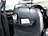 Lescars Kfz-Universal-Klapptisch mit Getränkehalter, für Lenkrad & Kopfstütze Lescars