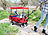 Faltbollerwagen: Xcase Faltbarer Bollerwagen mit Dach und Offroad-Rädern, 80 kg Tragkraft