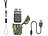 PEARL Elektronisches Feuerzeug mit doppeltem Lichtbogen, Akku, IP56, grün PEARL Elektronisches Lichtbogen-Feuerzeuge, wasserdicht
