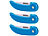 PEARL 3er-Set Keramik-Klappmesser, ergonomischer Griff, 7,5 cm Klingenlänge PEARL Keramik Taschenmesser